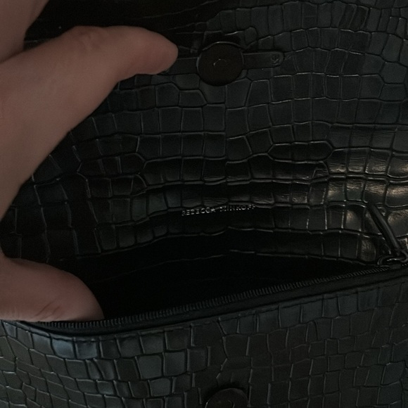 Rebecca minkoff used once Black Lou Clutch - Picture 3 of 9